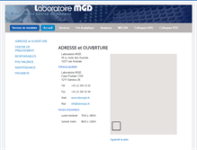 Tablet Screenshot of labomgd.ch